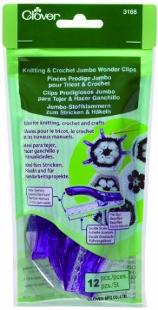 Clover Knitting & Crochet Jumbo Wonder Clips Purple