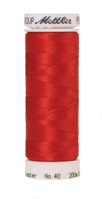 Mettler Poly Sheen 200M Thread Poppy  