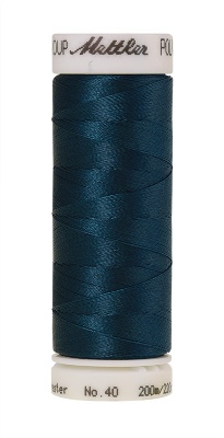 Mettler Poly Sheen 200M Thread Tartan Blue