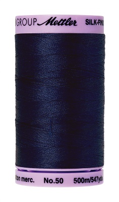 Mettler Silk Finish Cotton 500M Navy (104/916)