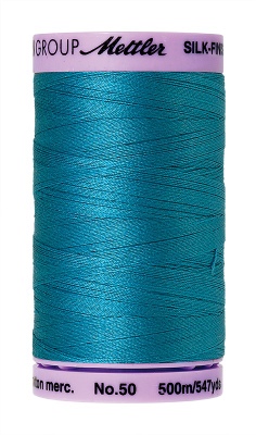 Mettler Silk Finish Cotton 500M Caribbean Blue (104/814)