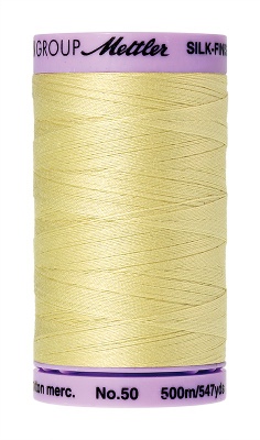 Mettler Silk Finish Cotton 500M Lemon Frost (104/502)