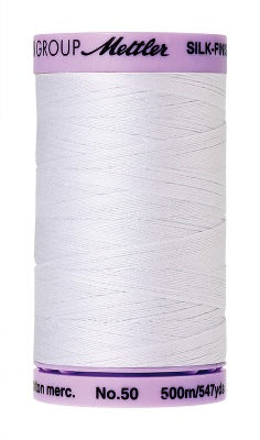 Mettler Silk Finish Cotton 500M White (104/2)