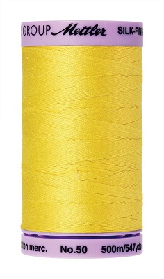 Mettler Silk Finish Cotton 500M Lemon Zest (104/672)
