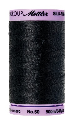 Mettler Silk Finish Cotton 500M Black (104/3)