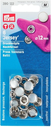 Prym Non-sew snaps refill for 390117 brass pearl 12mm