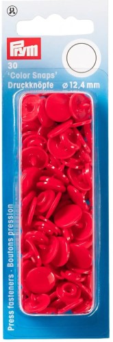 Prym Color Snaps refill 12.4mm red 30pc