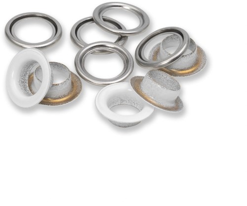 Prym Eyelets with washers 11mm refill white 20pc