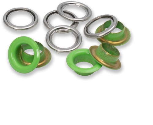 Prym Eyelets with washers 11mm refill lightgreen20pc