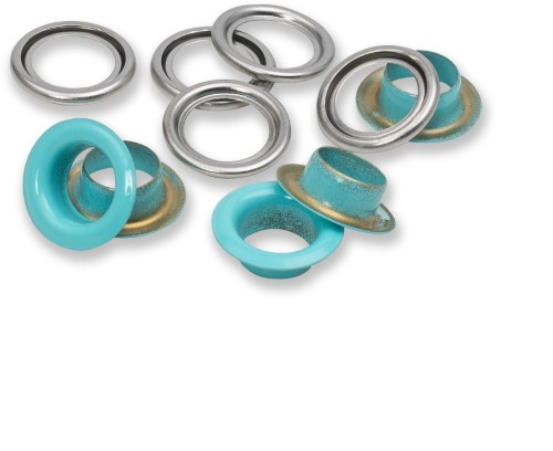 Prym Eyelets with washers 11mm refill mint 20pc