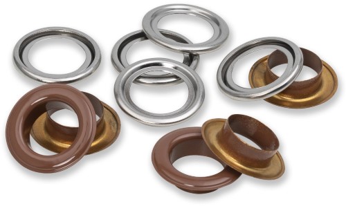 Prym Eyelets with washers 14mm refill dark brown 15pc