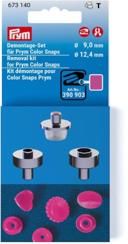 Prym Vario Tools set Color Snap removing kit 9-12.4mm