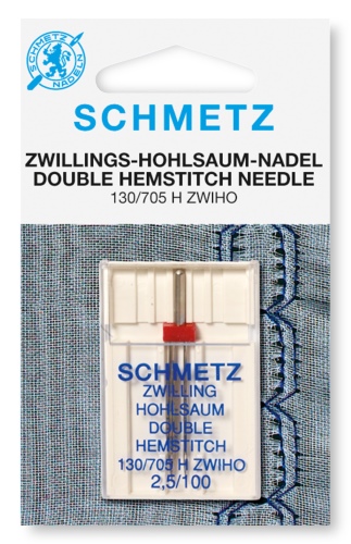 Schmetz Hemstitch Wing Twin Sewing Needle Size 100/2.5