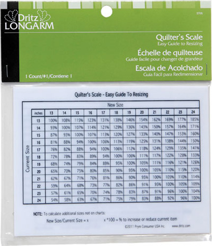 Quilter's Proportion Scale