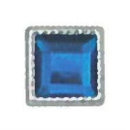 PRONGS, SQUARE, BLUE