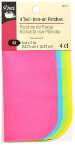 Twill Patches 4ct Neon